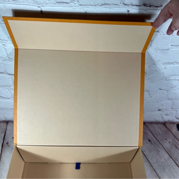 Louis Vuitton Gift Box Storage Orange Black Size 14”x10”x5” - Picture 8 of 14